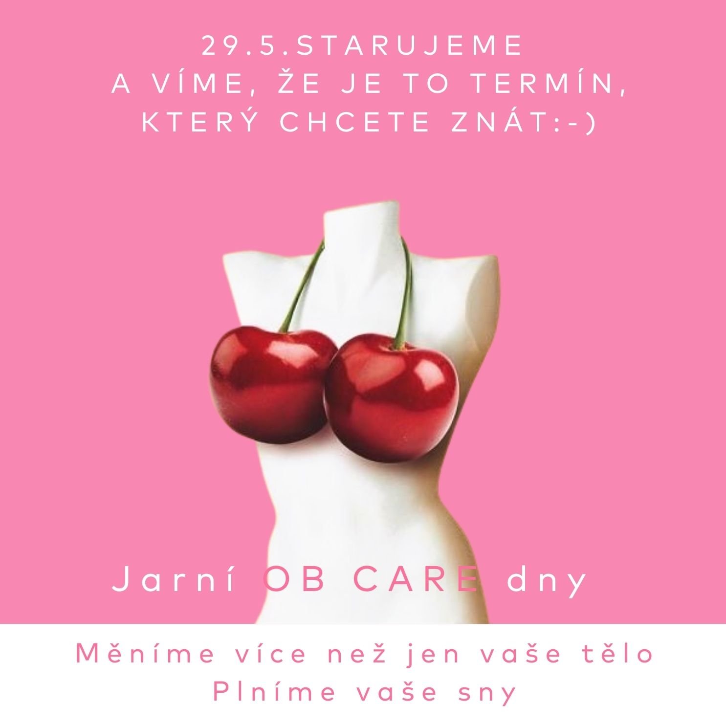 Jarní OB CARE dny - poslední termíny k dispozici! (AKCE UKONČENA.)