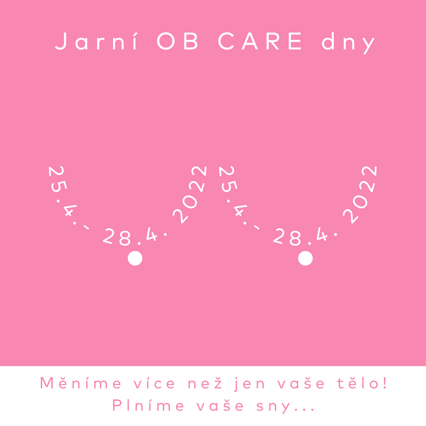 Jarní OB CARE dny se blíží! (Akce pro velký zájem ukončena.)